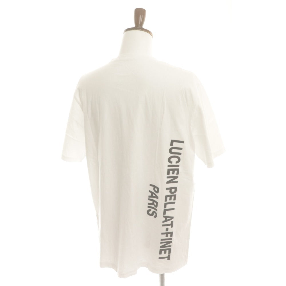 ■ ルシアンペラフィネ lucien pellat-finet Tシャツ 半袖 トップス ロゴ 丸首 メンズ L ホワイト系