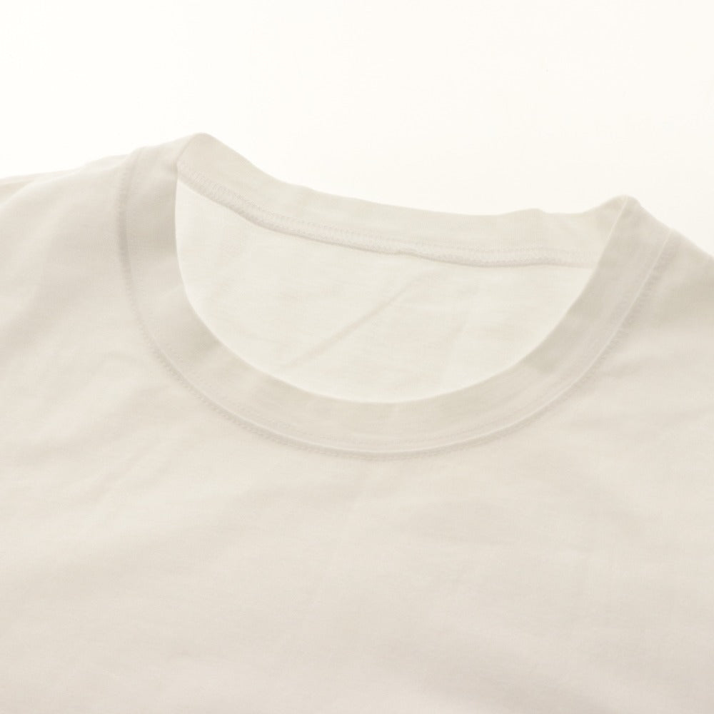 ■ ルシアンペラフィネ lucien pellat-finet Tシャツ 半袖 トップス ロゴ 丸首 メンズ L ホワイト系
