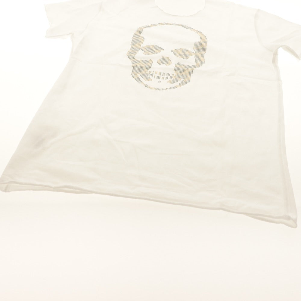 ■ ルシアンペラフィネ lucien pellat-finet Tシャツ 半袖 トップス スカル ドクロ メンズ L ホワイト系