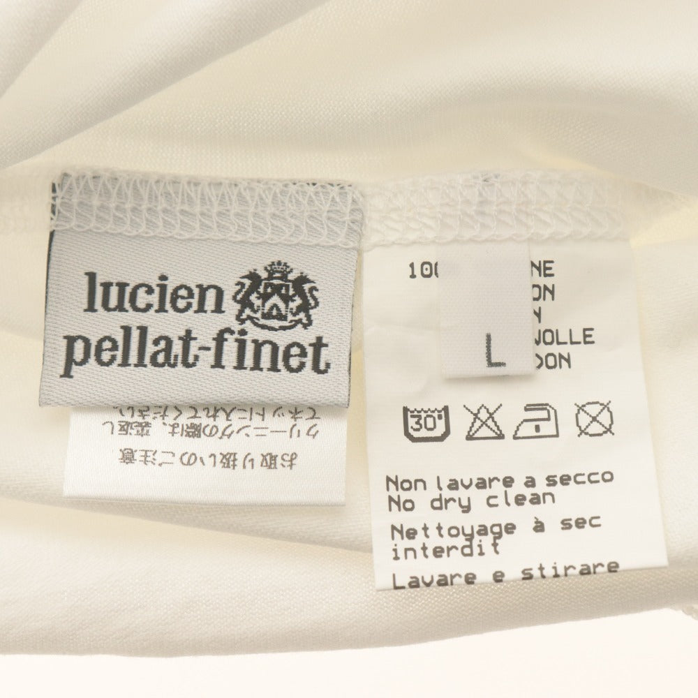 ■ ルシアンペラフィネ lucien pellat-finet Tシャツ 半袖 トップス スカル ドクロ メンズ L ホワイト系