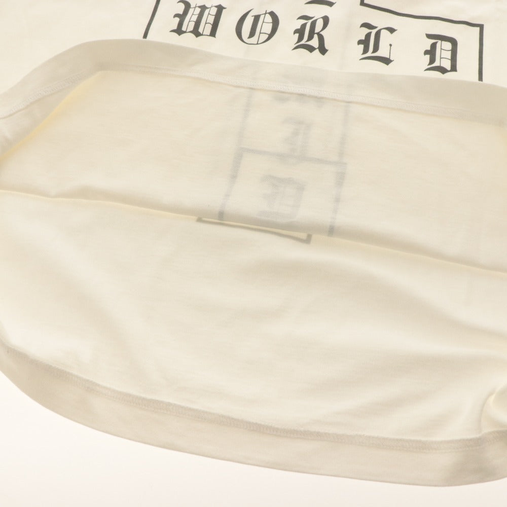 ■ マスターマインドワールド MASTERMIND WORLD Tシャツ 半袖 トップス ロゴ スカル ドクロ メンズ L ホワイト系