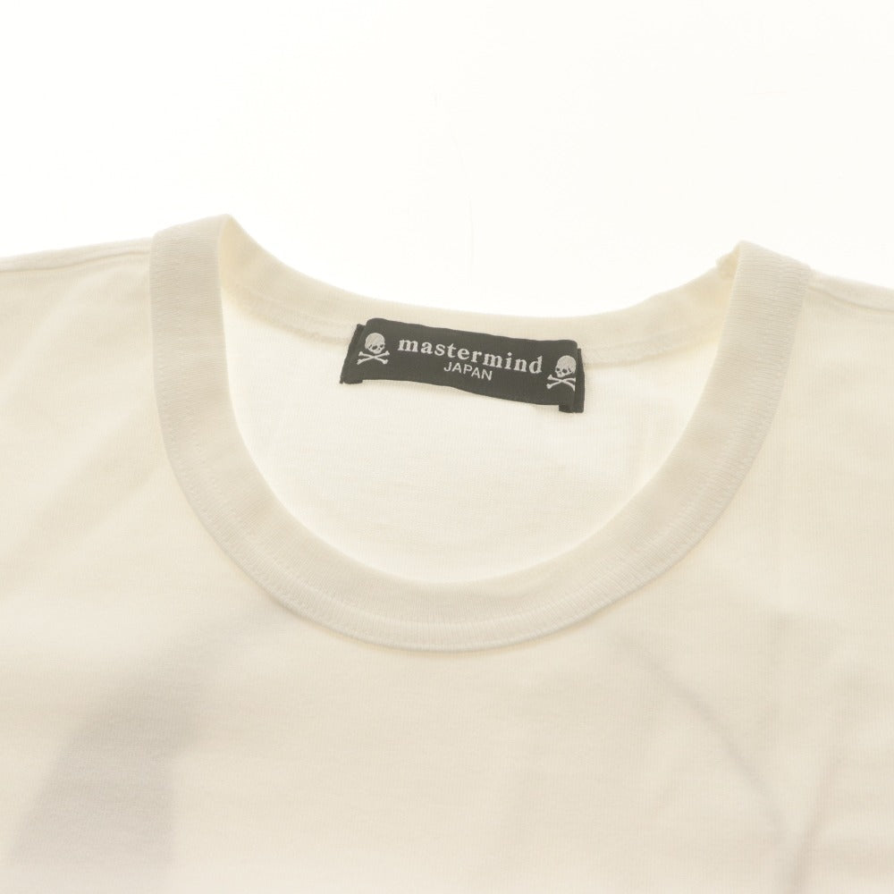 ■ マスターマインドワールド MASTERMIND WORLD Tシャツ 半袖 トップス 日本製 ロゴ スカル ドクロ メンズ M ホワイト系