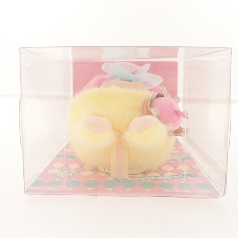 ■ ポップマート POPMART ラブブ ぬいぐるみ キーホルダー 人形 チェックメイトTHE MONSTERS Checkmate イエロー ケース付き 未開封