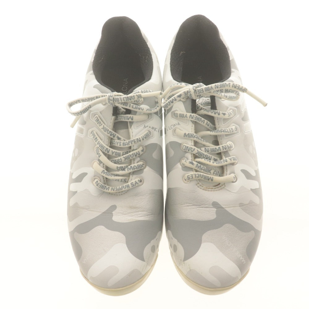 ■ アシックス × マーク＆ロナ コラボ ASICS x MARK&LONA ゴルフシューズ GEL-KAI 靴 スカル 迷彩 レディース 23.5 袋付き