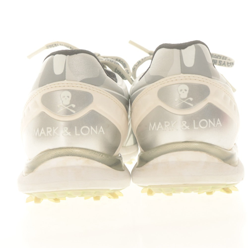 ■ アシックス × マーク＆ロナ コラボ ASICS x MARK&LONA ゴルフシューズ GEL-KAI 靴 スカル 迷彩 レディース 23.5 袋付き