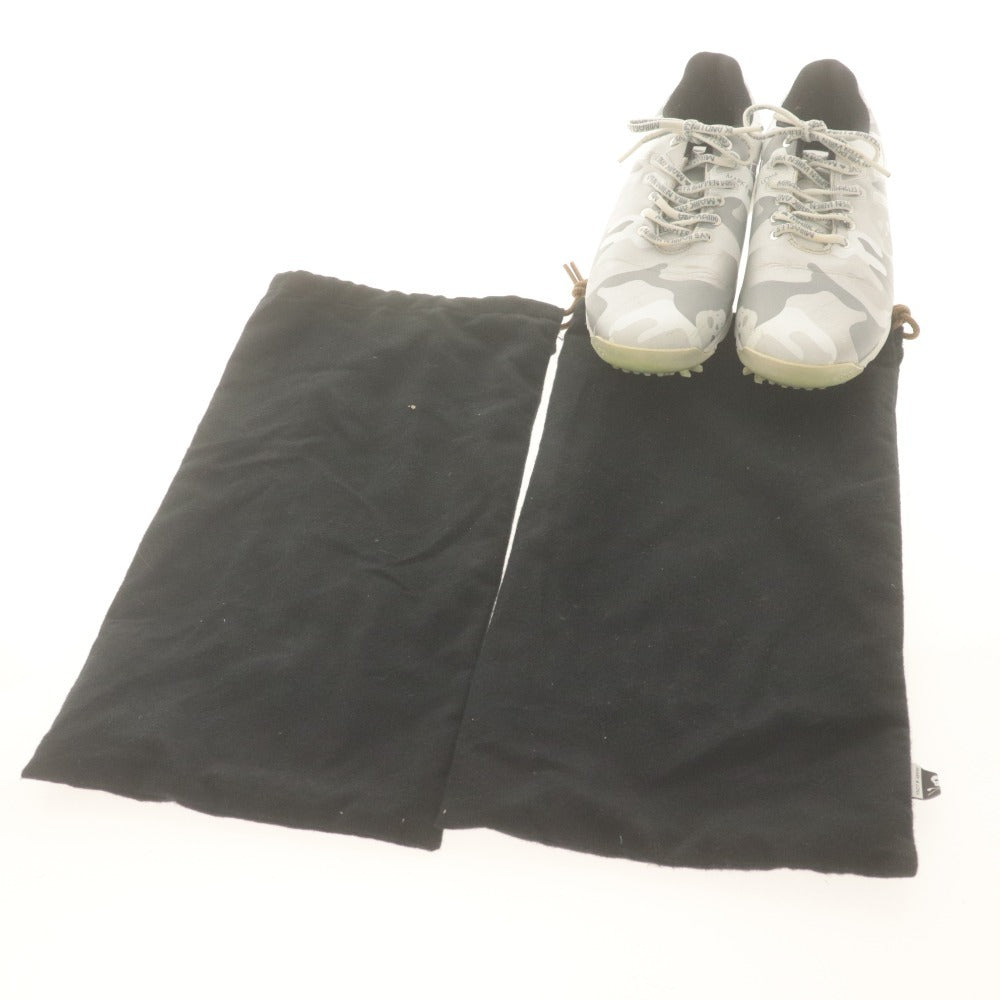 ■ アシックス × マーク＆ロナ コラボ ASICS x MARK&LONA ゴルフシューズ GEL-KAI 靴 スカル 迷彩 レディース 23.5 袋付き