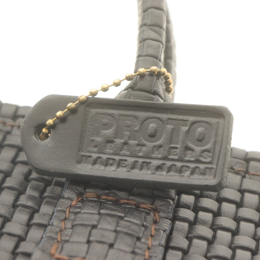 ■ プロトレザーズ PROTO LEATHERS トートバッグ 鞄 メッシュ レザー ハンドメイド 日本製 レディース ブラック