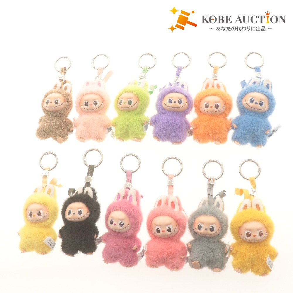 ■ ポップマート ラブブ ぬいぐるみ ペンダント 12点セット まとめ売り THE MONSTERS LABUBU PIN FOR LOVE イニシャル N～ 付属品付き