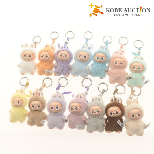 ■ ポップマート ラブブ ぬいぐるみ ペンダント 14点セット まとめ売り THE MONSTERS LABUBU PIN FOR LOVE イニシャル A~ 付属品付き