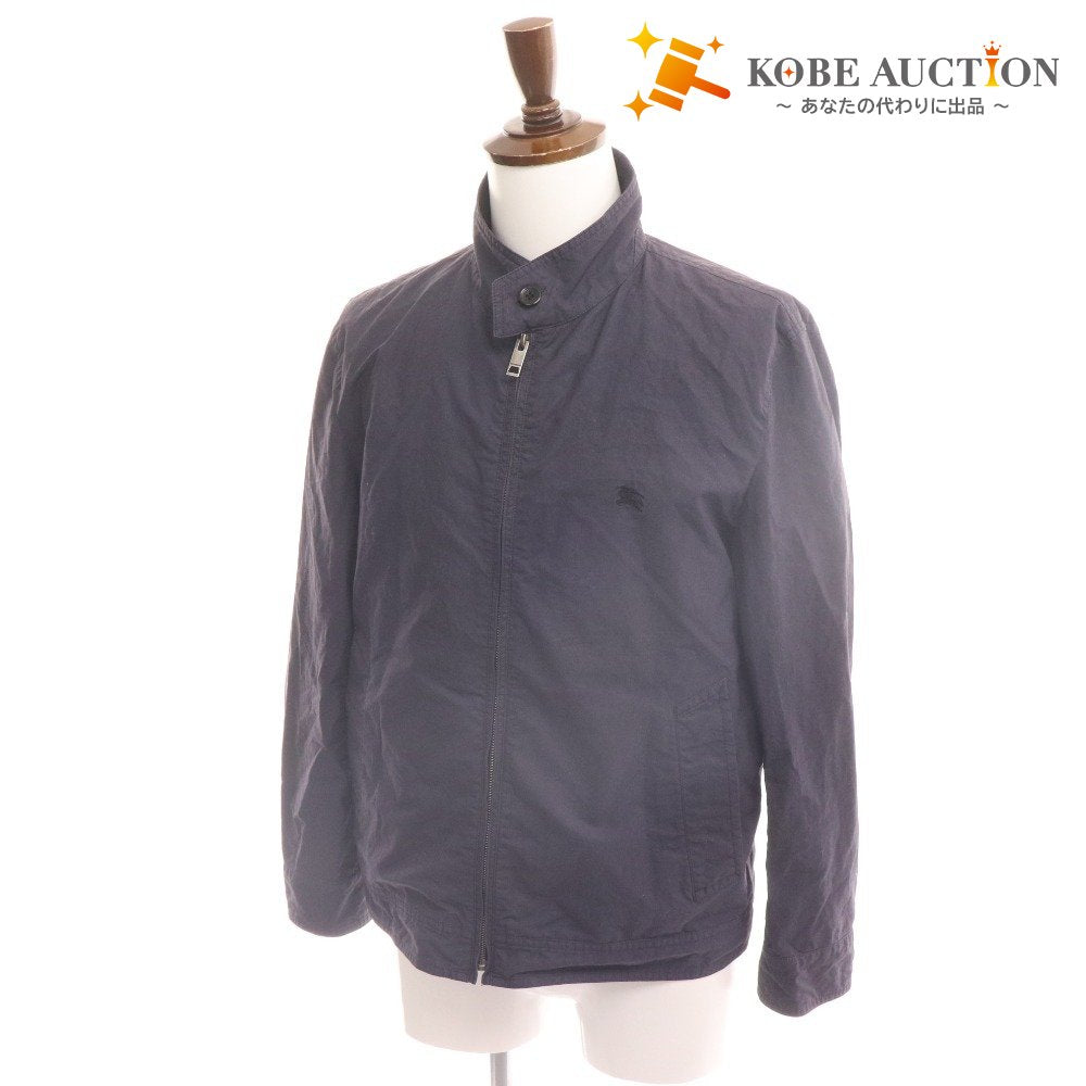 ■ Burberry London Jacket Blouson Outerwear Cotton Blend Linen Blend Men's M Navy