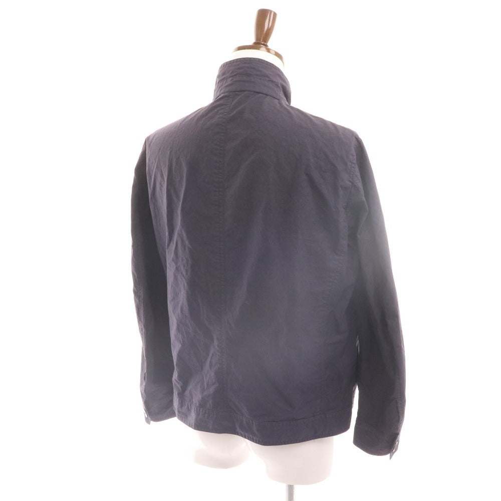■ Burberry London Jacket Blouson Outerwear Cotton Blend Linen Blend Men's M Navy