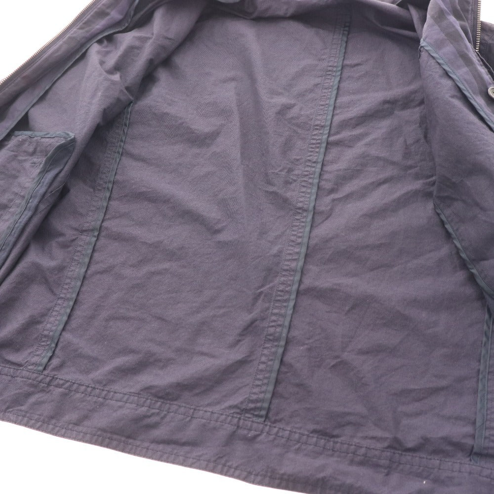 ■ Burberry London Jacket Blouson Outerwear Cotton Blend Linen Blend Men's M Navy