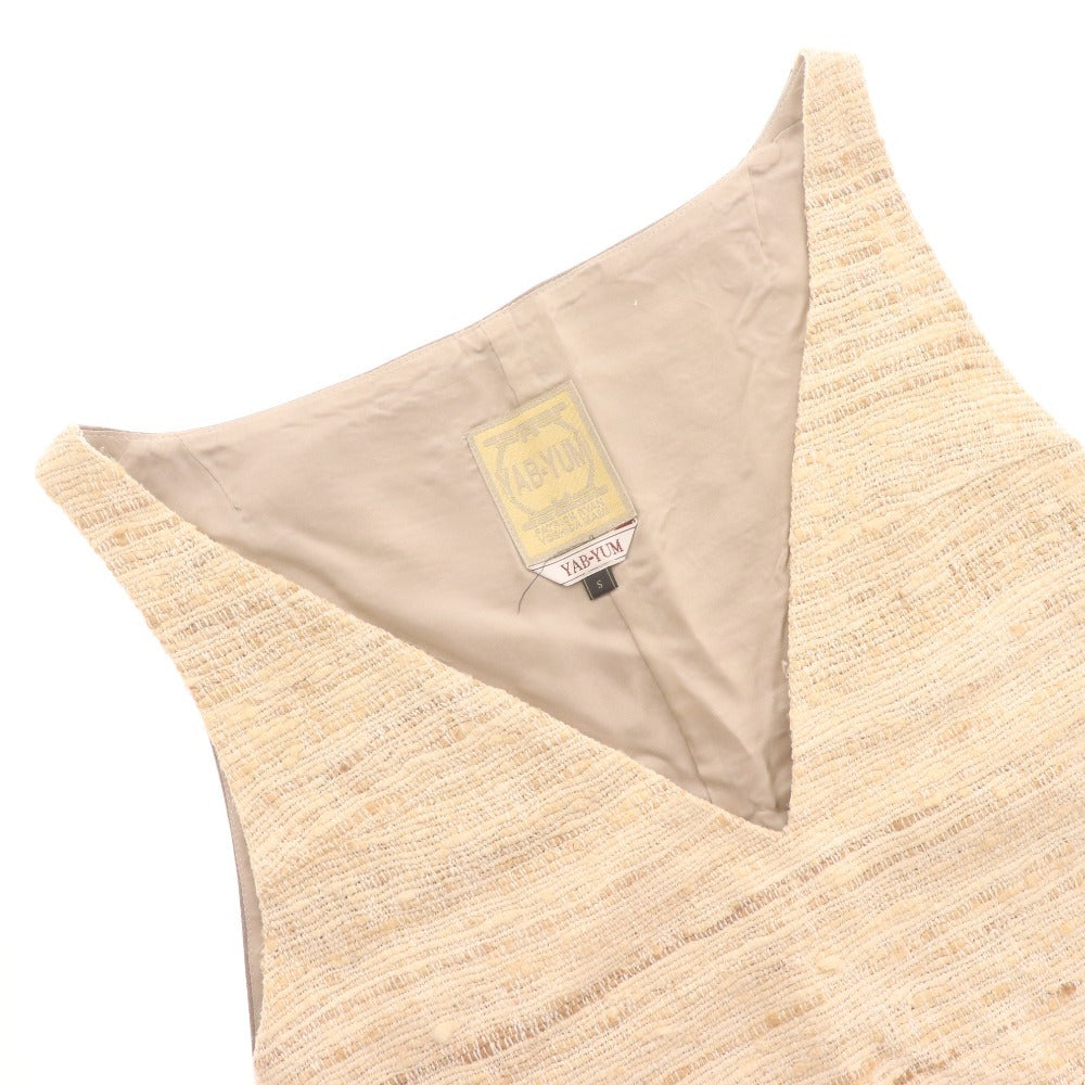 ■ YAB YAM One-Piece Top and Bottoms with Belt, Women's, Size S, Beige