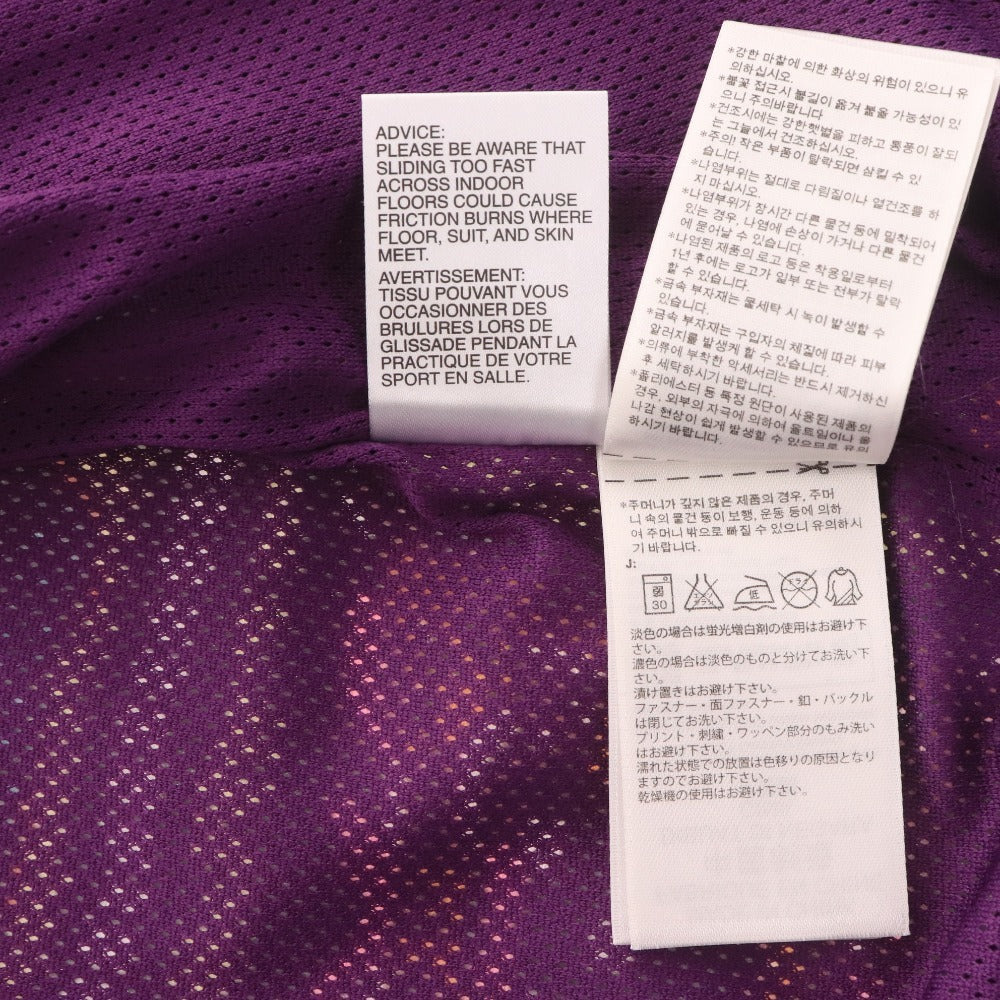 ■ アディダス ジャージ ブルゾン アウター ジップアップ 総柄 ロゴ レディース L パープル系