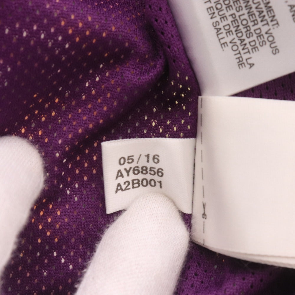 ■ アディダス ジャージ ブルゾン アウター ジップアップ 総柄 ロゴ レディース L パープル系