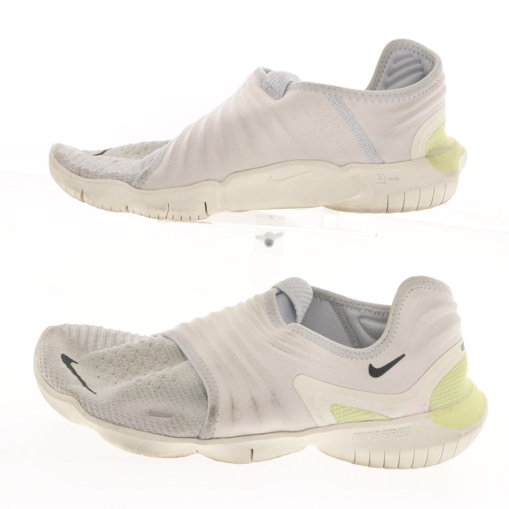 ■ NIKE ナイキ スニーカー シューズ 靴 フリーランフライニット3.0 ピュアプラチナム AQ5707-004 メンズ 27.0cm ホワイト ライトグレー系