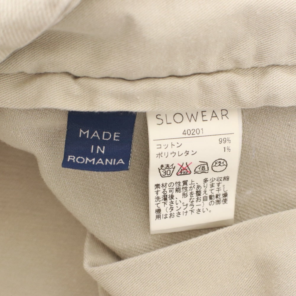 ■ INCOTEX Pants Bottoms Buttons Zippers Pockets Solid Men's 32 Ivory
