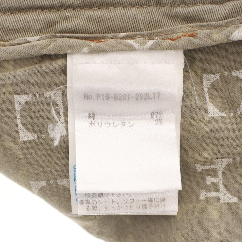 ■ entre amis アントレアミ パンツ ボトムス ファスナー ポケット 無地 メンズ 31 カーキグレー系