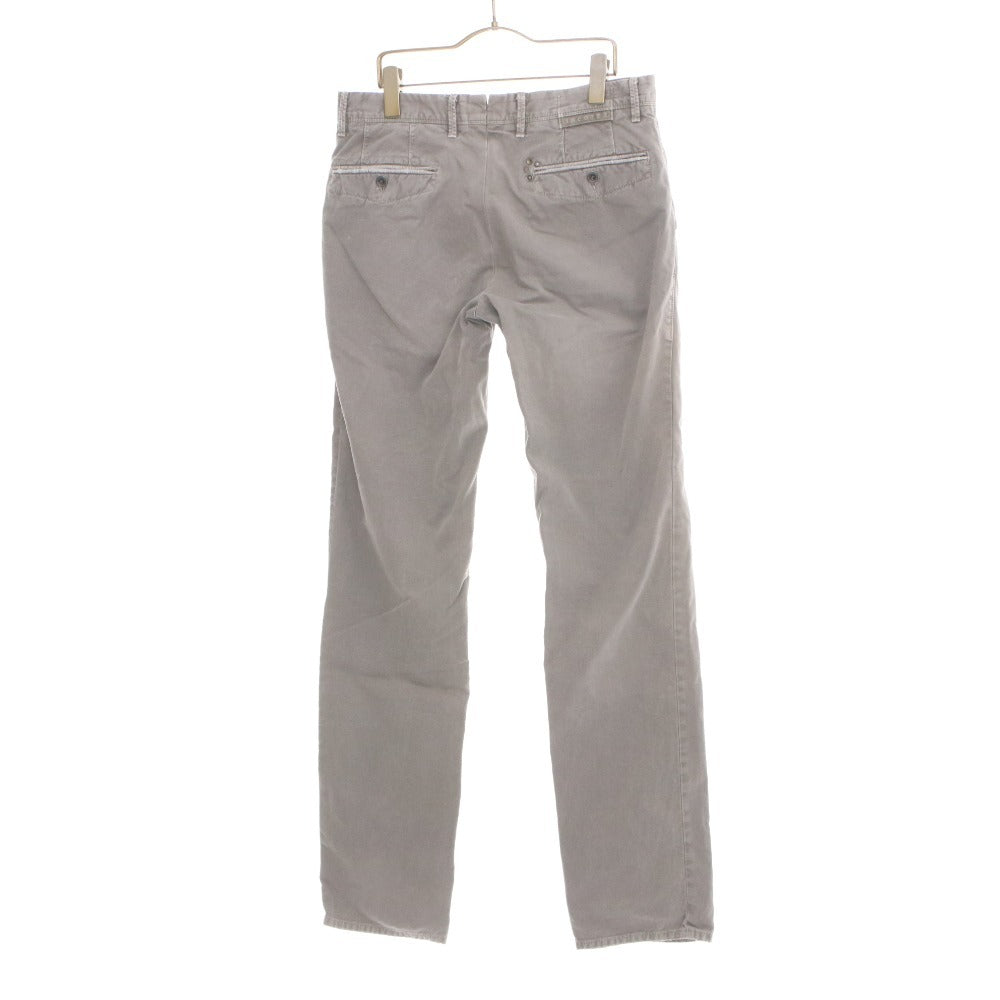 ■ INCOTEX Pants Bottoms Zipper Pockets Buttons Men's 27 Khaki Gray