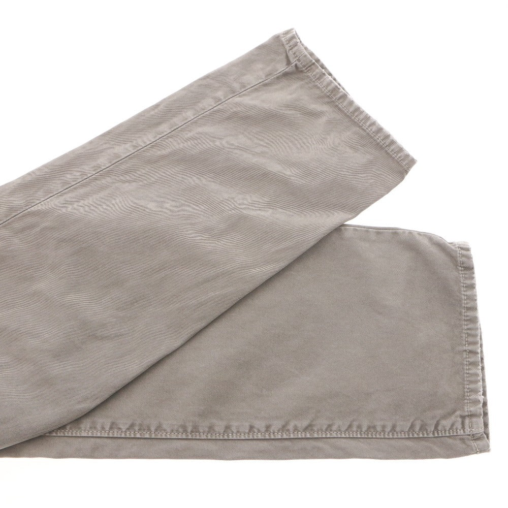 ■ INCOTEX Pants Bottoms Zipper Pockets Buttons Men's 27 Khaki Gray