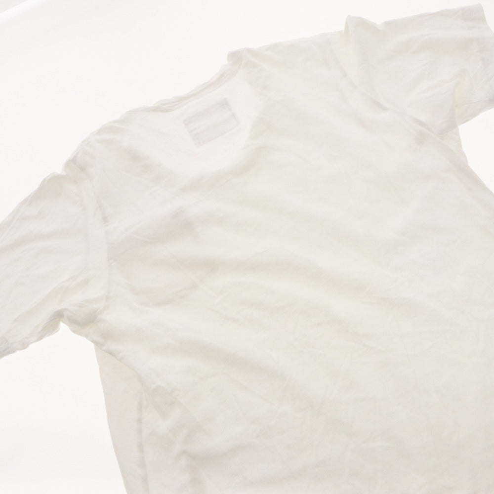 ■ sacai サカイ Tシャツ トップス 半袖 丸首 胸ポケット シルバー装飾 コットン 無地 レディース メンズ 3 ホワイト