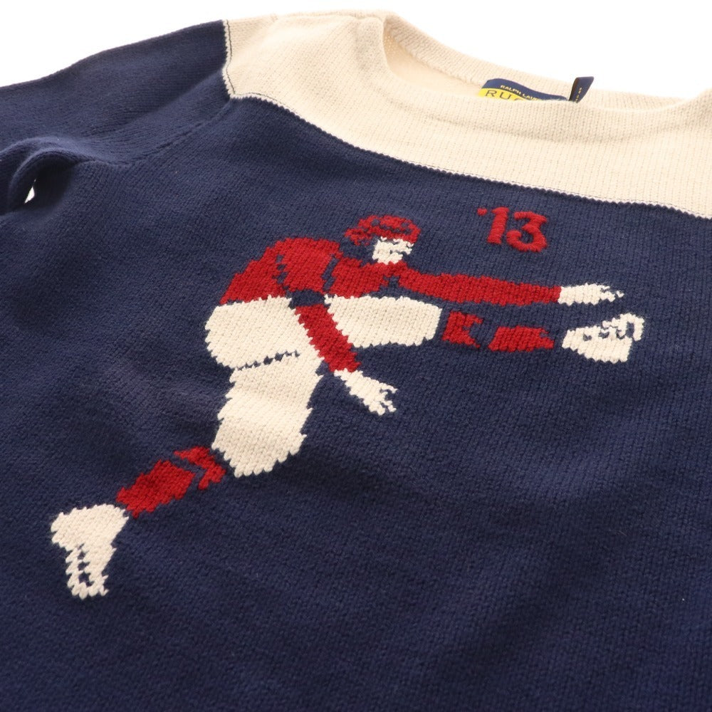 ■ Ralph Lauren Rugby Sweater Knit Top Men's XS Navy