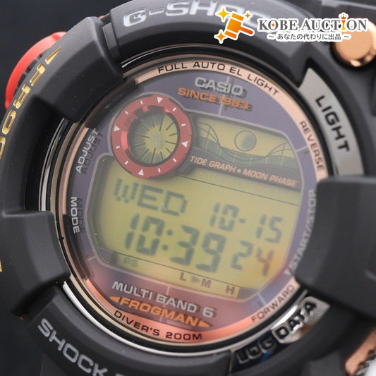 ■ CASIO G-SHOCK FROGMAN GWF-1035F-1JR 35th Anniversary Limited Edition Solar Radio-Controlled Watch, 121g, Black/Red, Includes Accessories, Unused