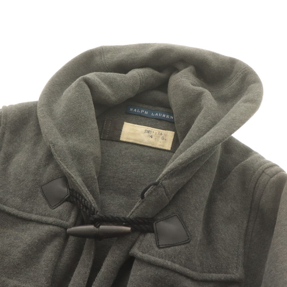 ■ ラルフローレン ダッフルコート 長袖 アウター 襟 靴翼 ロゴ ワッペン メンズ M グレー