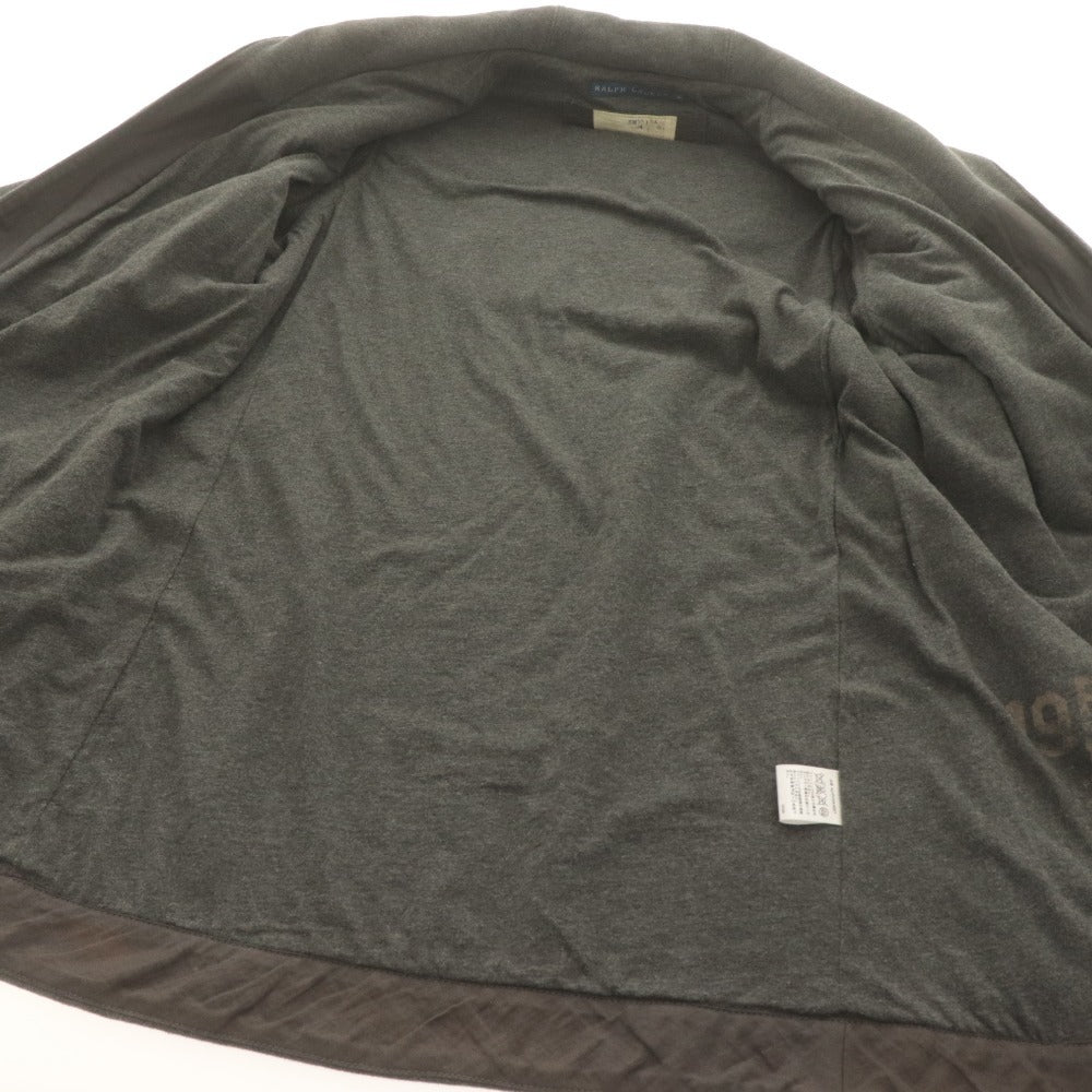 ■ ラルフローレン ダッフルコート 長袖 アウター 襟 靴翼 ロゴ ワッペン メンズ M グレー