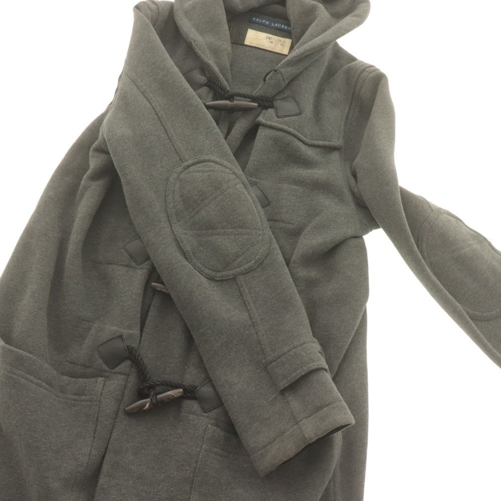 ■ ラルフローレン ダッフルコート 長袖 アウター 襟 靴翼 ロゴ ワッペン メンズ M グレー