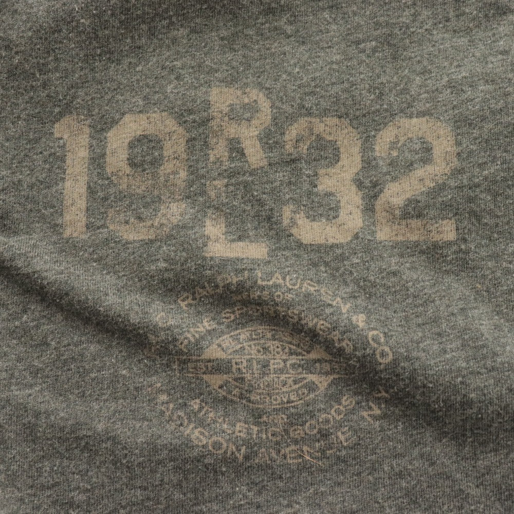 ■ ラルフローレン ダッフルコート 長袖 アウター 襟 靴翼 ロゴ ワッペン メンズ M グレー