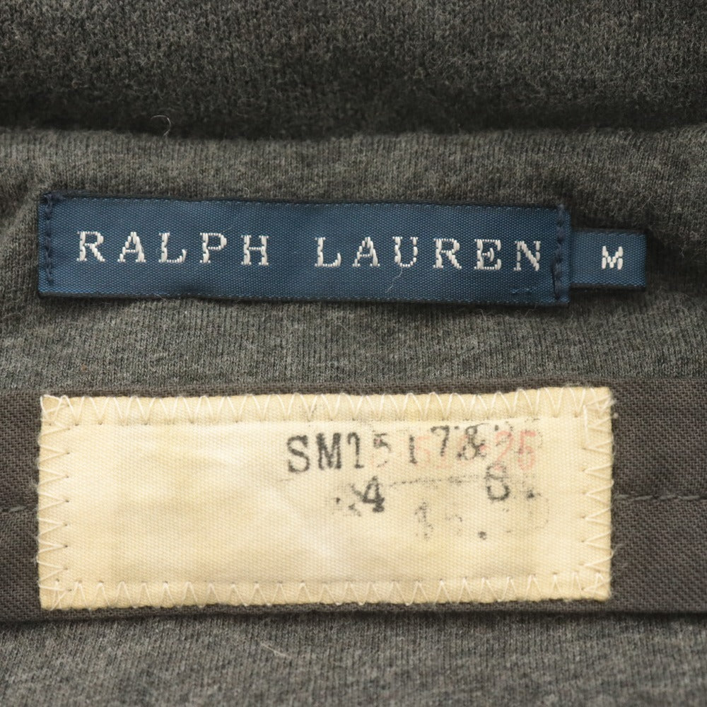 ■ ラルフローレン ダッフルコート 長袖 アウター 襟 靴翼 ロゴ ワッペン メンズ M グレー