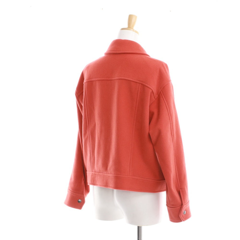 ■ ダーマコレクション ジャケット 長袖 アウター ショートコート ディノス 日本製 レディース 13号 オレンジ