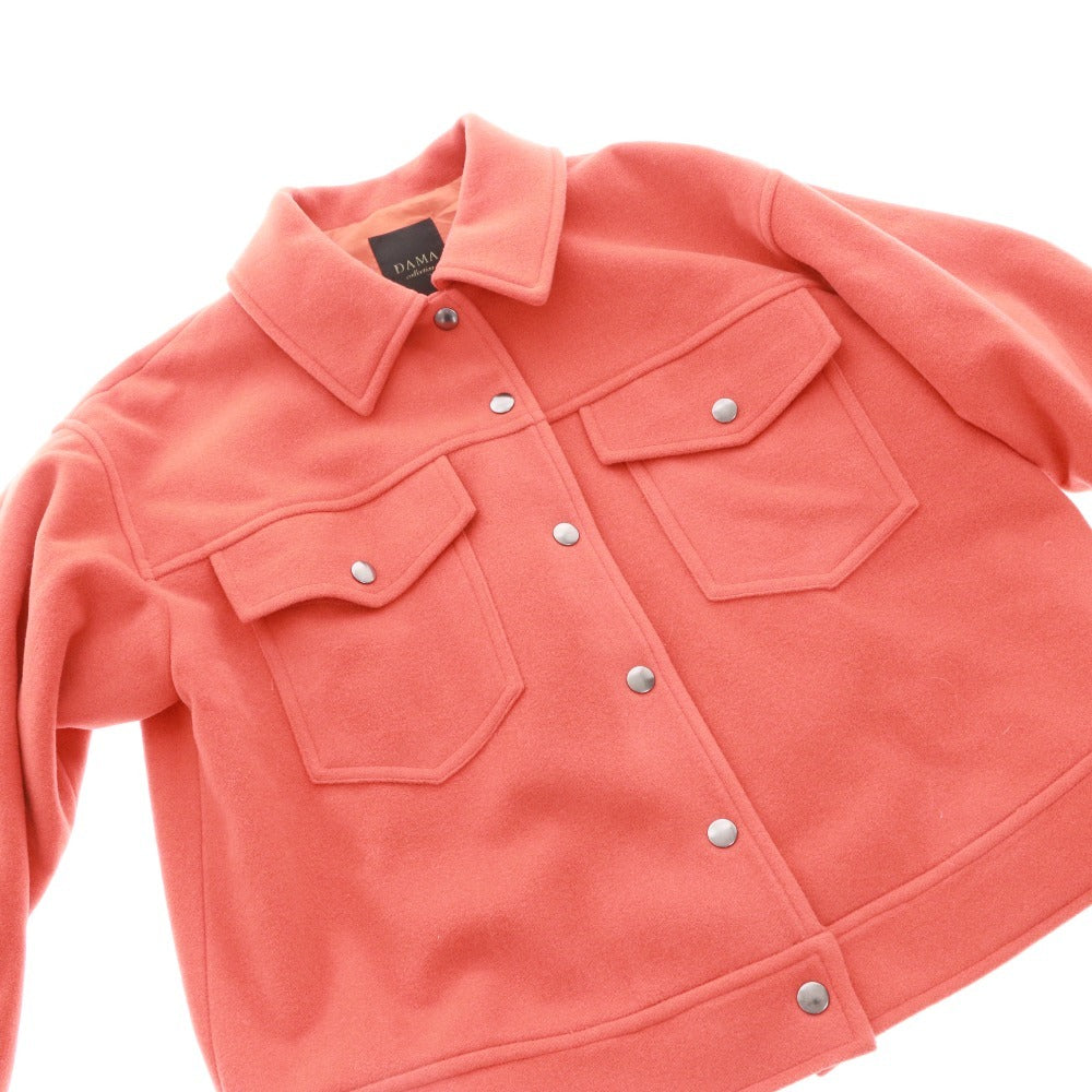 ■ ダーマコレクション ジャケット 長袖 アウター ショートコート ディノス 日本製 レディース 13号 オレンジ