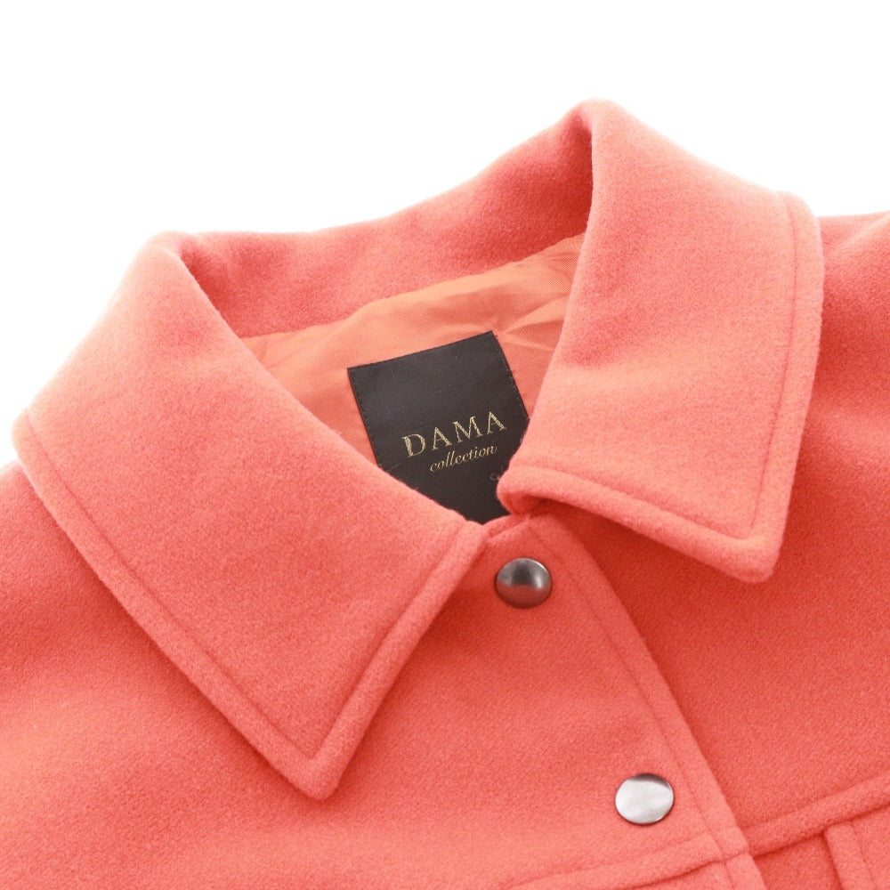 ■ ダーマコレクション ジャケット 長袖 アウター ショートコート ディノス 日本製 レディース 13号 オレンジ