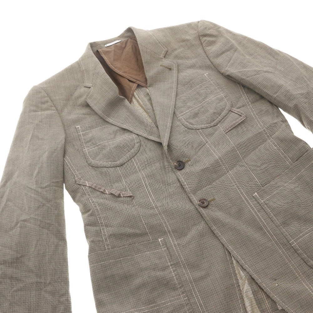 ■ Paul Smith ポールスミス ジャケット アウター ボタン ポケット メンズ L カーキ系