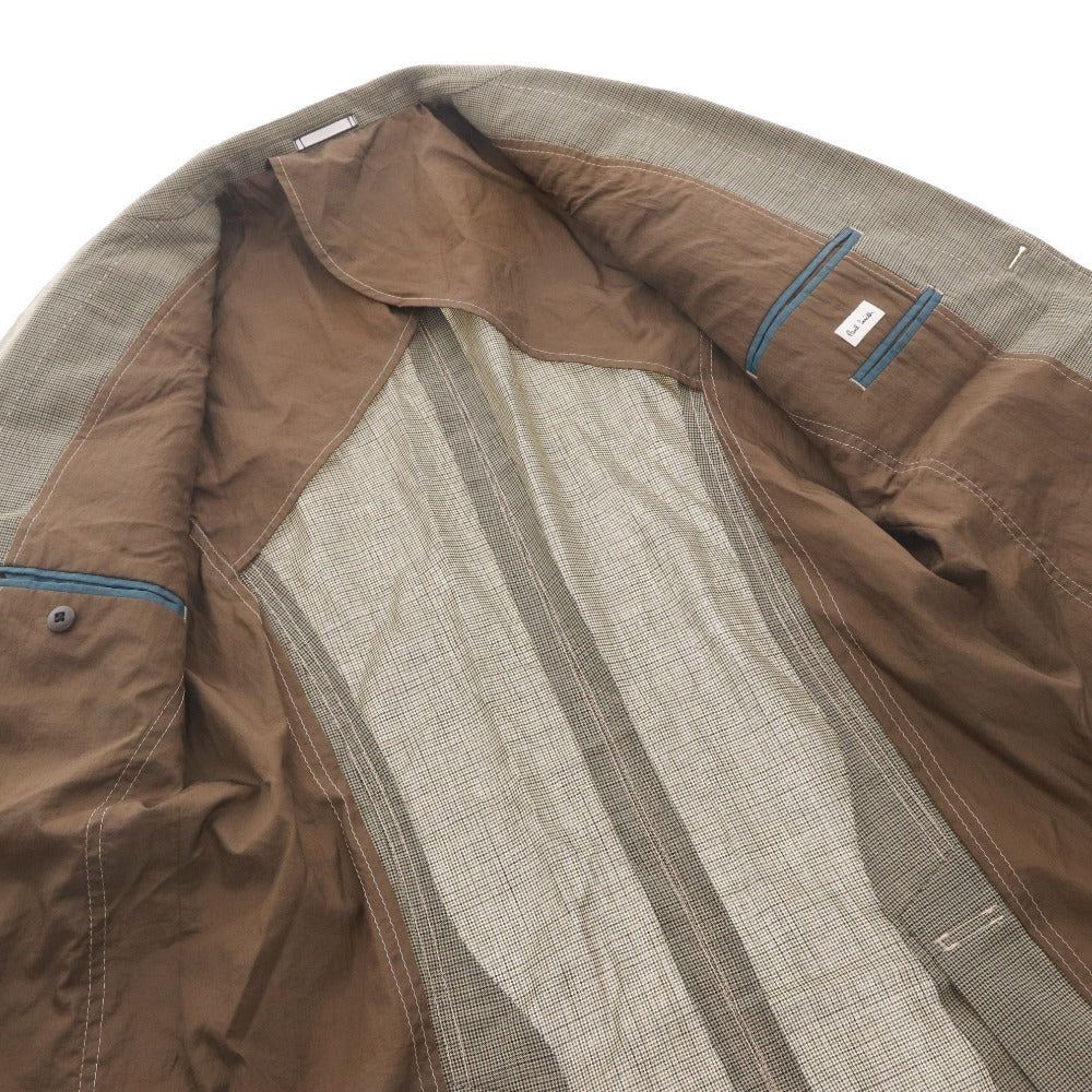 ■ Paul Smith ポールスミス ジャケット アウター ボタン ポケット メンズ L カーキ系