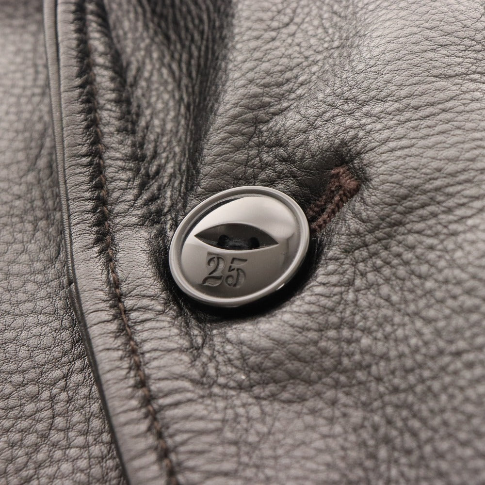 ■ ネイバーフッド レザージャケット ライダースジャケット アウター 革ジャン 牛革 コーデュロイ メンズ M ブラック