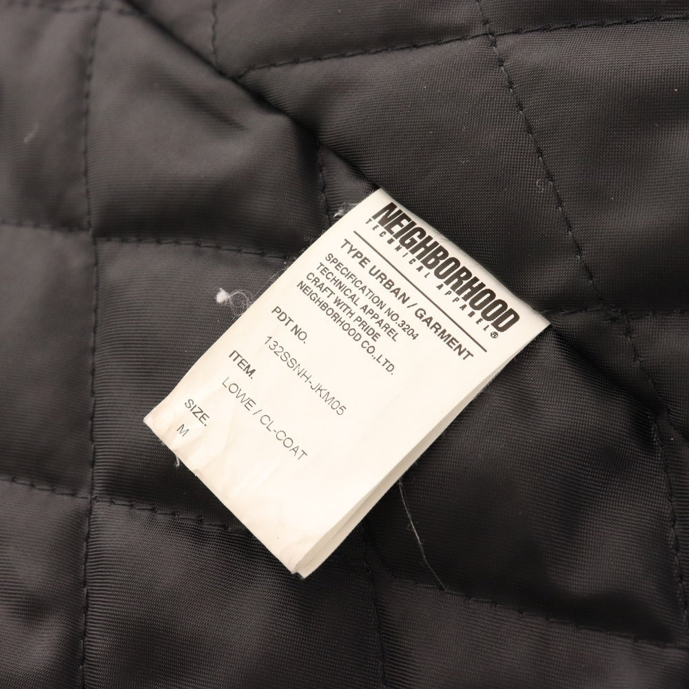 ■ ネイバーフッド レザージャケット ライダースジャケット アウター 革ジャン 牛革 コーデュロイ メンズ M ブラック