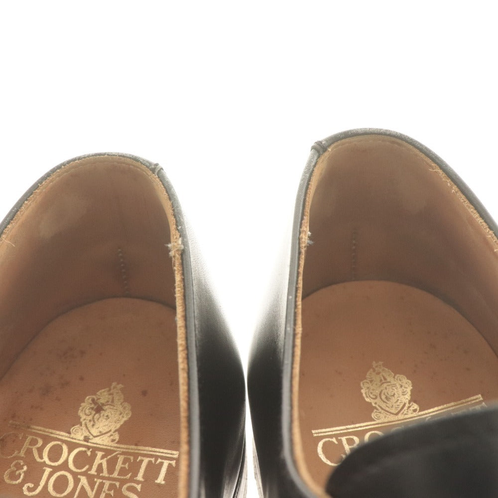 ■ クロケットアンドジョーンズ レザーシューズ 5170 U73698 革靴 ダブルモンクストラップ メンズ 6(24.5-25相当） ブラック 付属品付き