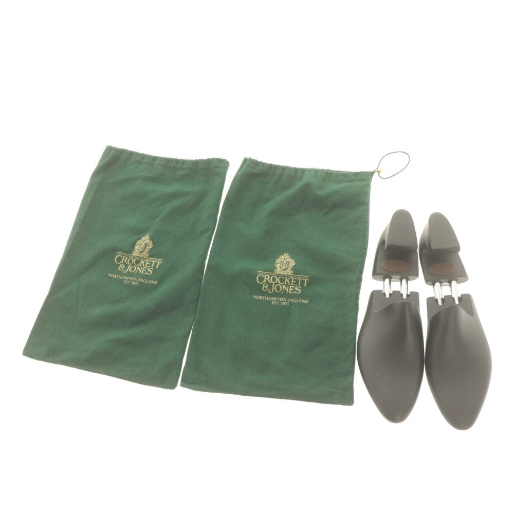 ■ クロケットアンドジョーンズ レザーシューズ 5170 U73698 革靴 ダブルモンクストラップ メンズ 6(24.5-25相当） ブラック 付属品付き