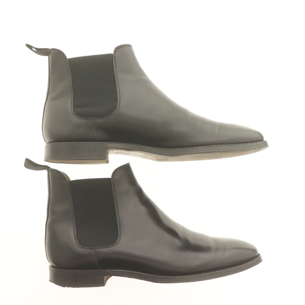 Crockett &amp; Jones Chelsea Boots 8831 U72432, Side Gore, Men's, Size 6 1/2 (equivalent to 25-25.5), Black, Includes Accessories