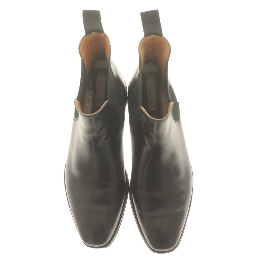 Crockett &amp; Jones Chelsea Boots 8831 U72432, Side Gore, Men's, Size 6 1/2 (equivalent to 25-25.5), Black, Includes Accessories