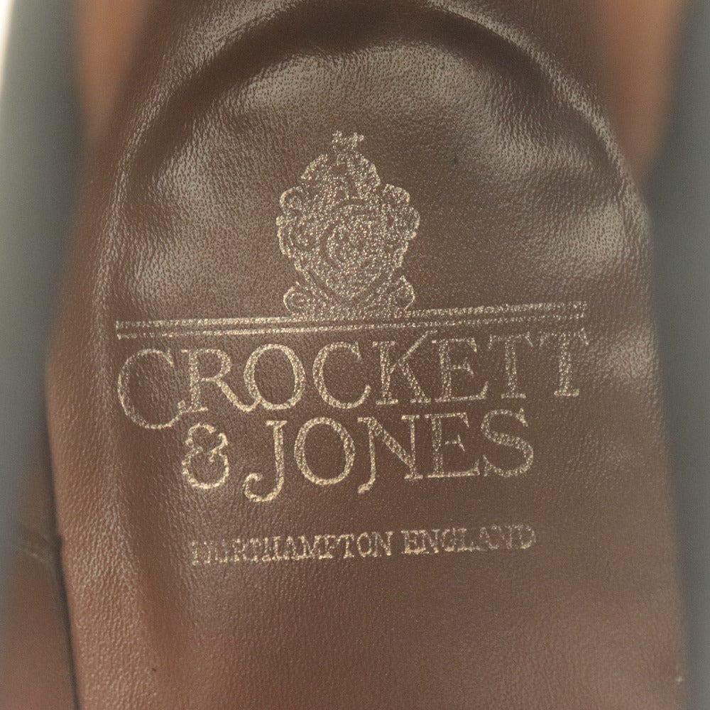 Crockett &amp; Jones Chelsea Boots 8831 U72432, Side Gore, Men's, Size 6 1/2 (equivalent to 25-25.5), Black, Includes Accessories