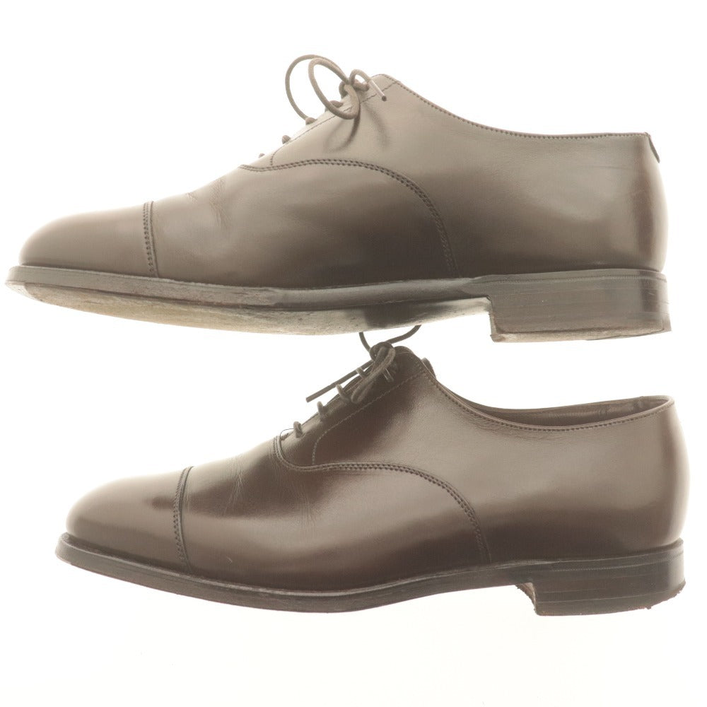 George Cleverley Dress Shoes 48401 Leather Cap Toe Business Shoes Men's Size 6 (equivalent to 24.5cm) Brown with Accessories