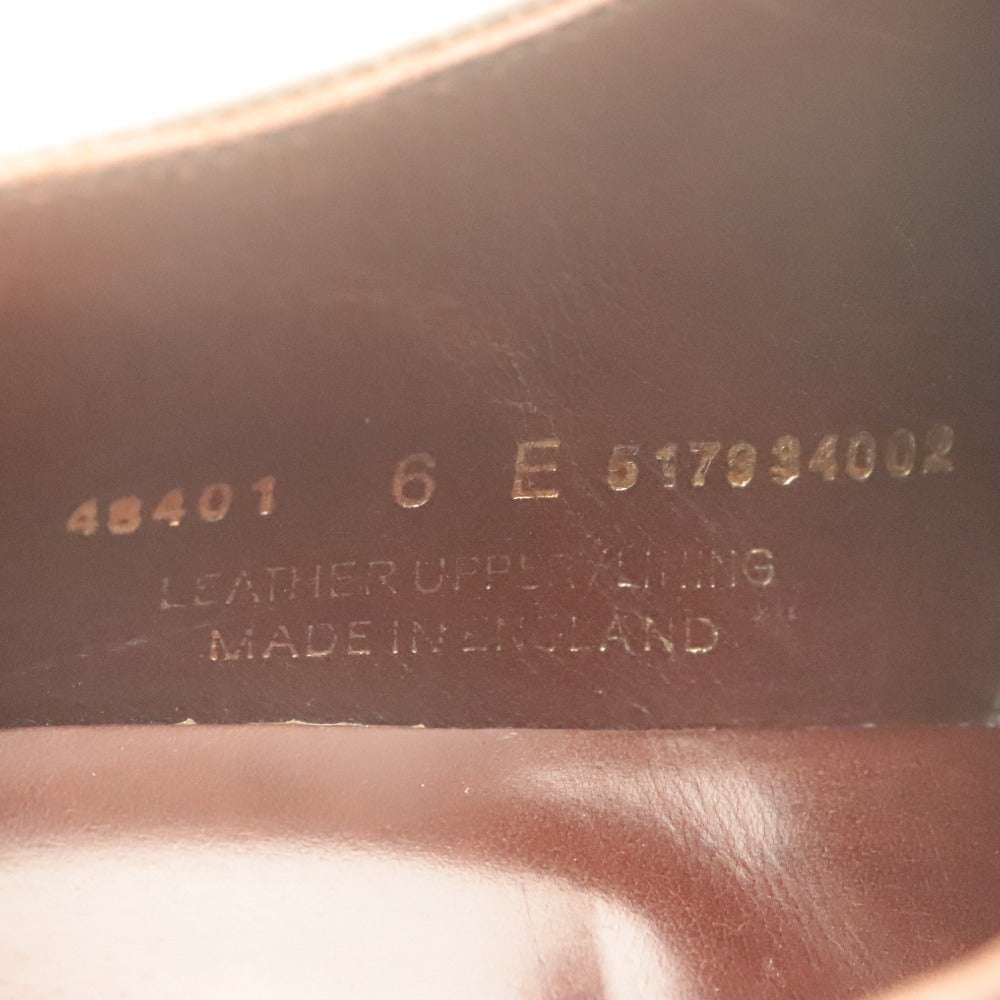 George Cleverley Dress Shoes 48401 Leather Cap Toe Business Shoes Men's Size 6 (equivalent to 24.5cm) Brown with Accessories