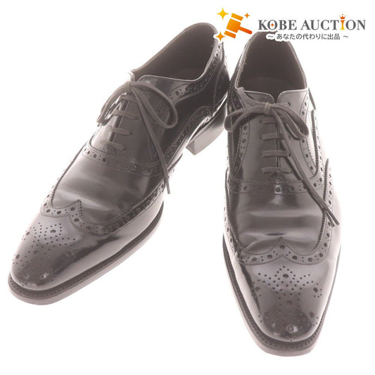 ■ タケオキクチ ドレスシューズ 070-01337 オックスフォード ウィングチップ 革靴 メンズ 06 （26.5～27.0相当） ブラック