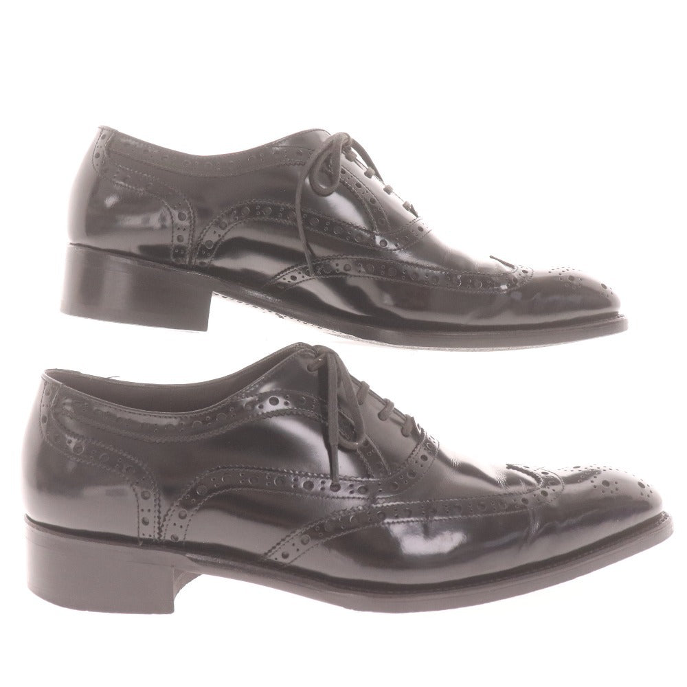 ■ タケオキクチ ドレスシューズ 070-01337 オックスフォード ウィングチップ 革靴 メンズ 06 （26.5～27.0相当） ブラック