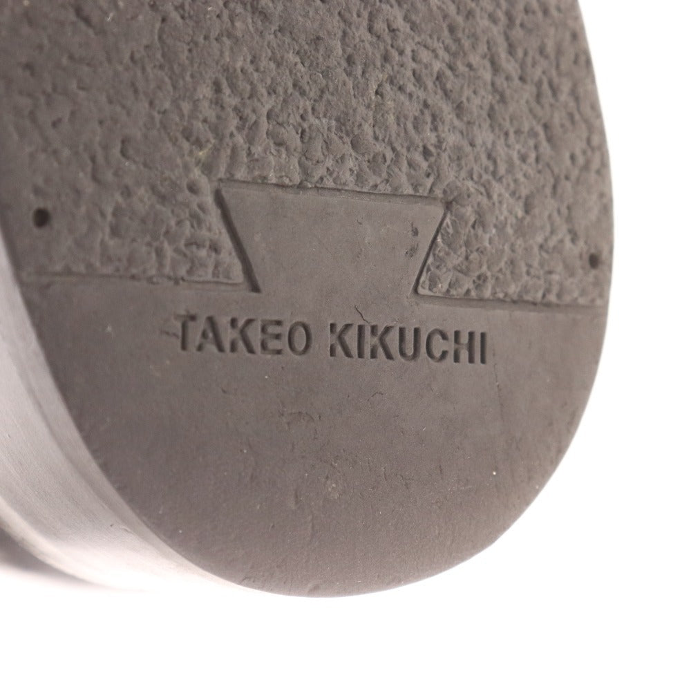 ■ タケオキクチ ドレスシューズ 070-01337 オックスフォード ウィングチップ 革靴 メンズ 06 （26.5～27.0相当） ブラック