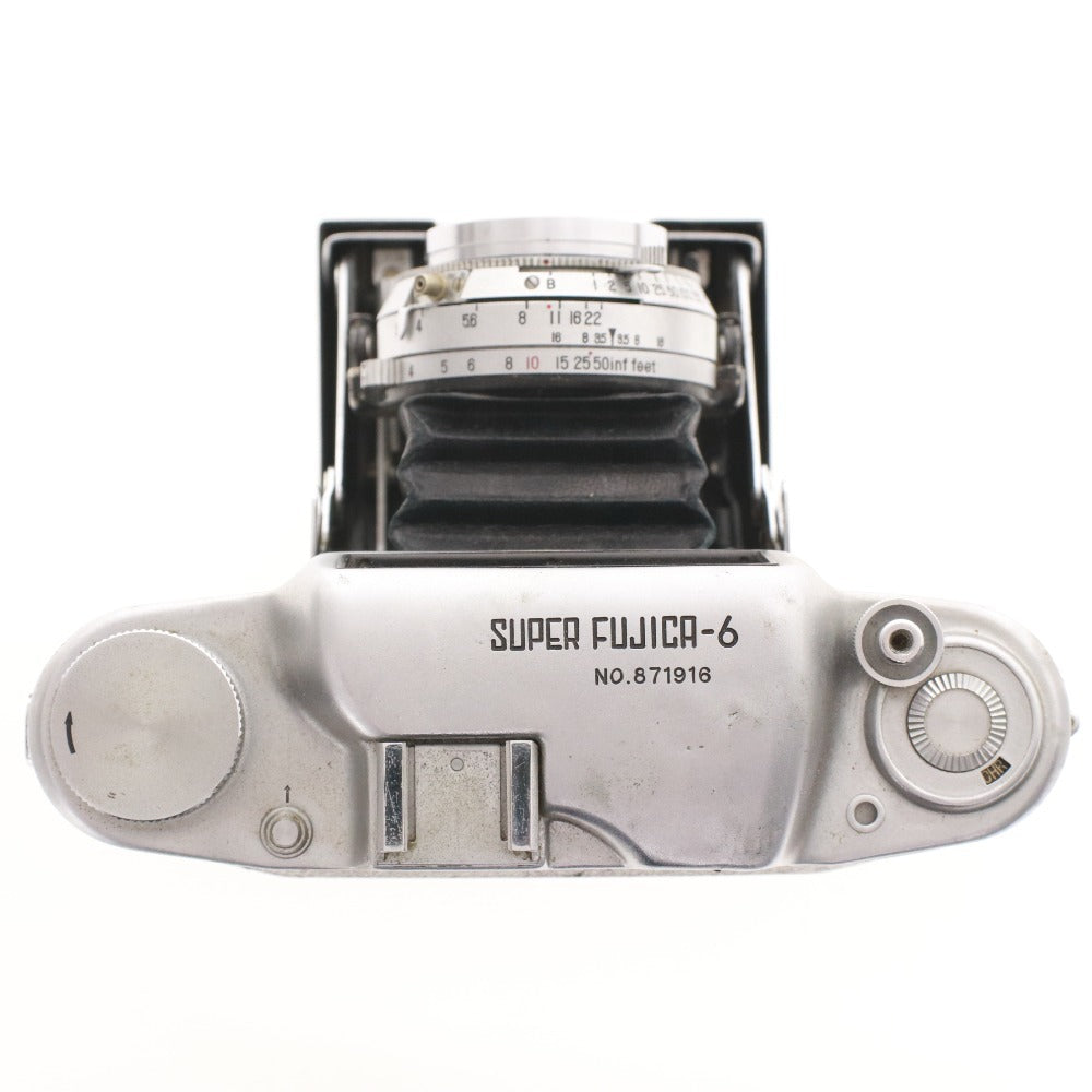 ■ ケース付き 富士フイルム カメラ Super Fujica 6 SN.871918 フィルムカメラ レンズ 1:3.5 f=7.5cm 動作確認済み